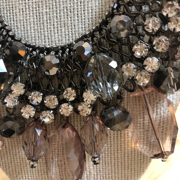 Custom made black clear drop sequence necklace - Picture 2 of 4